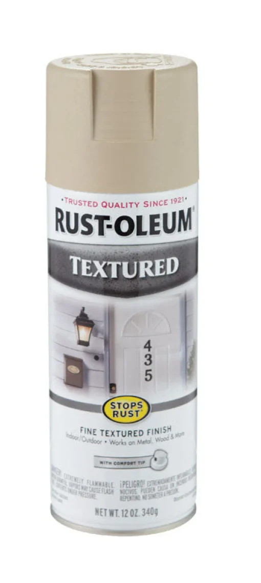 Rust-Oleum Stops Rust Textured Sandstone Spray Paint 12 oz. (Pack of 6)