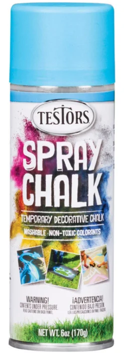 Rust-Oleum Testors Blue Spray Chalk 6 oz. (Pack of 3)