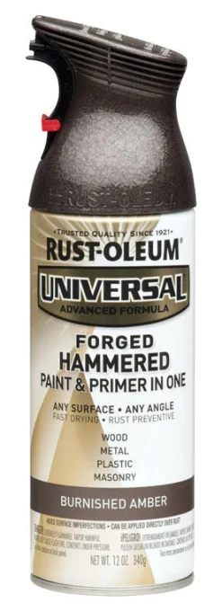 Rust-Oleum Universal Paint & Primer in One Burnished Amber Spray Paint 12 oz. (Pack of 6)