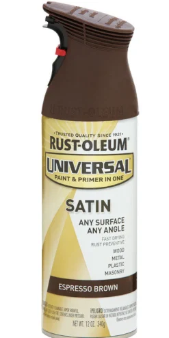 Rust-Oleum Universal Satin Espresso Brown Spray Paint 12 oz