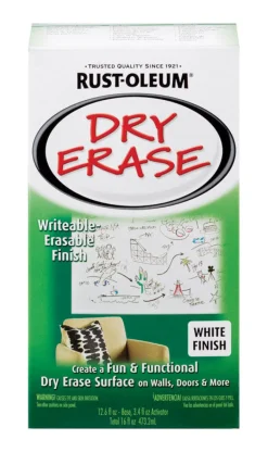 Rust-Oleum White Dry Erase Paint Kit 16 Oz. (Pack Of 2)