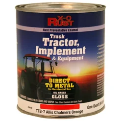 Rust-Preventative Paint & Primer, Direct to Metal, Truck, Tractor, Implement & Equipment, Allis Chalmers Orange, 1-Qt.
