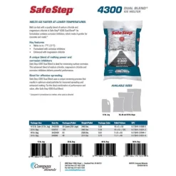 Safe Step Dual Blend 4300 Sodium and Magnesium Chloride Granule Ice Melter 20 lbs.