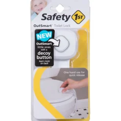 Safety 1st OutSmart White Plastic Swing Shut Toilet Seat Lock 1 pk