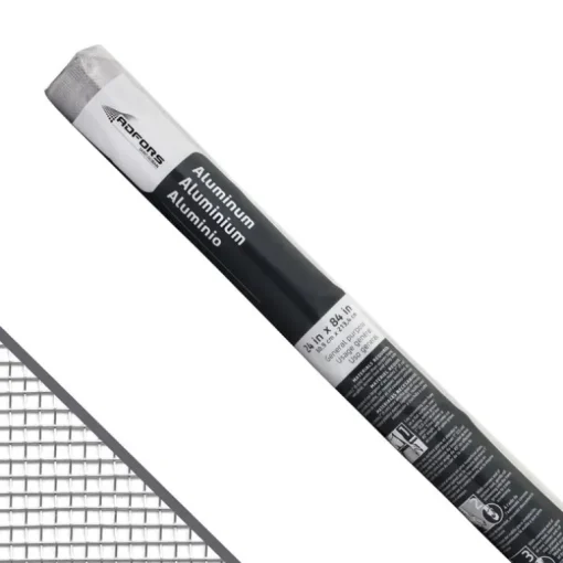Saint-Gobain ADFORS 24 in. W X 7 ft. L Silver Aluminum Insect Screen Cloth