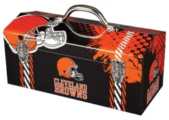 Sainty International Steel Cleveland Browns 33 lbs. Capacity Art Deco Tool Box 7.75 H in.