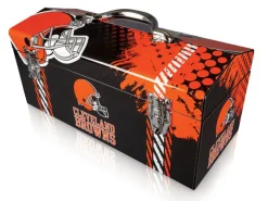 Sainty International Steel Cleveland Browns 33 lbs. Capacity Art Deco Tool Box 7.75 H in.
