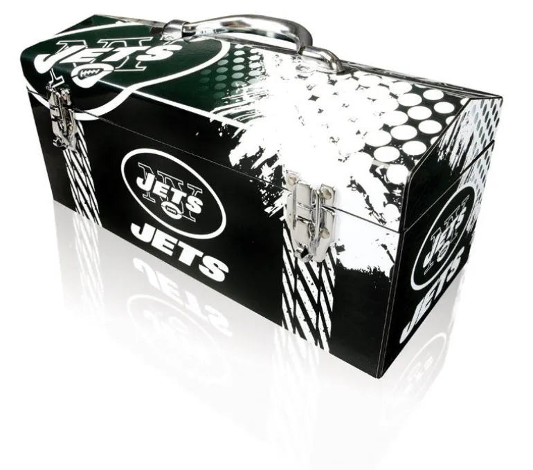 Sainty International Windco Steel New York Jets Art Deco Tool Box 33 lbs. Capacity 7.1 W x 7.75 H in.