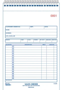 SALES BOOK 7-7/8X5-1/2"