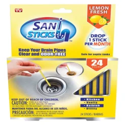 Sani Sticks As Seen On TV Lemon Fresh Scent Concentrated Deodorizing Multi-Purpose Cleaner Stick (Pack of 6)