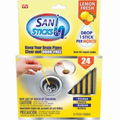 Sani Sticks As Seen On TV Lemon Fresh Scent Concentrated Deodorizing Multi-Purpose Cleaner Stick (Pack of 6)