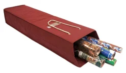 Santa's Bags Red Wrapping Paper Storage Box