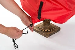 Santa's Bags Topiary Storage Bag Red Fabric 60 in. H