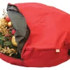 Santa's Bags Wreath Storage Bag Red Fabric 36"