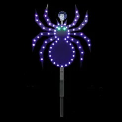 Santa's Best Prelit Halloween Decoration LED Spider Stake Light 12 H in. for Outdoor Use