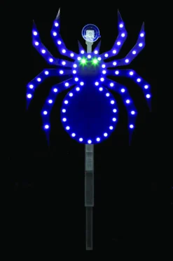 Santa's Best Prelit Halloween Decoration LED Spider Stake Light 12 H in. for Outdoor Use