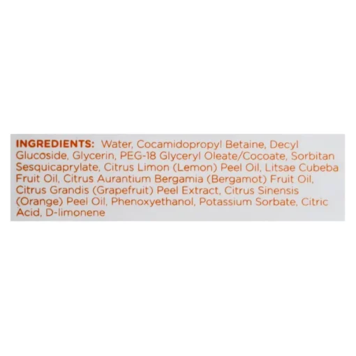 Sapadilla Organic Grapefruit & Bergamot Scent Hand Soap 12 oz. (Pack of 6)