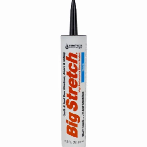 Sashco Big Stretch Black Acrylic Latex Caulk 10.5 oz. (Pack of 12)
