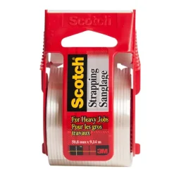 Scotch 50 2" X 360" Scotch┬« Super Strength Strapping Tape (Pack of 6)