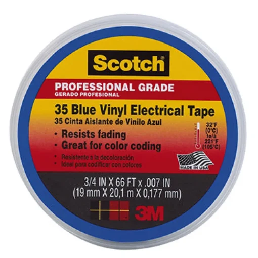 Scotch 3/4 in. W x 66 ft. L Blue Vinyl Electrical Tape (Pack of 10)
