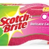 Scotch-Brite Delicate, Light Duty Sponge For Multi-Purpose 4.4 in. L 3 pk (Pack of 8)