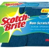 Scotch-Brite Non-Scratch Scrubber Sponge For Multi-Purpose 4.4 in. L 6 pk
