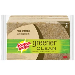 Scotch-Brite Non-Scratch Sponge For Multi-Purpose 4.5 in. L 3 pk (Pack of 8)