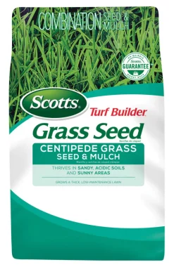 Scotts Centipede Grass Full Sun Seed/Mulch and Fertilizer 2000 sq. ft. Coverage 5 lbs.