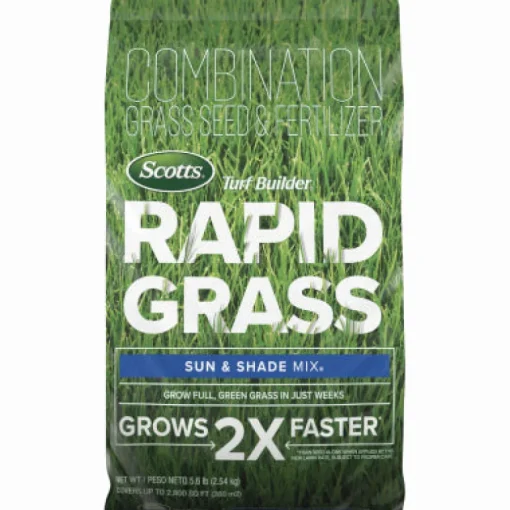 Scotts Turf Builder Rapid Grass Mixed Sun or Shade Grass Seed and Fertilizer 16 lb