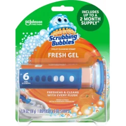 Scrubbing Bubbles Citrus Scent Continuous Toilet Cleaning System 1.34 oz Gel