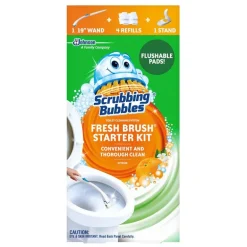 Scrubbing Bubbles Fresh Brush Disposable Toilet Scrubber Kit