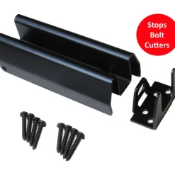 SECURITY HASP 6" BLACK