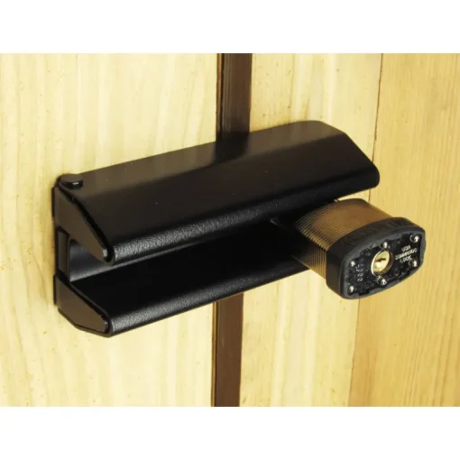 SECURITY HASP 6" BLACK