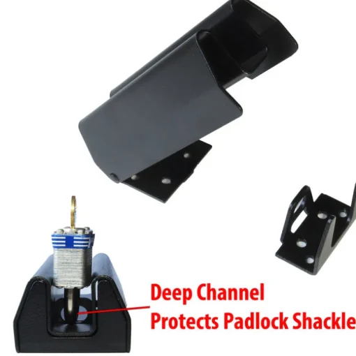 SECURITY HASP 6" BLACK
