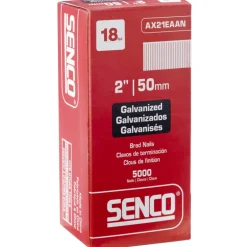 Senco 2 in. L X 18 Ga. Straight Strip Galvanized Brad Nails 5000 pk