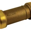 Shark Bite Tan Brass 200 PSI Lead-Free Coupling 1 x 1 Dia. in. IPS