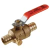 SharkBite 1/2 in. Brass Crimp Ball Valve with Drain Full Port Lever For Potable Water