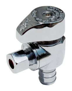 SharkBite 1/2 in. PEX Barb X 3/8 in. Brass Angle Stop Valve