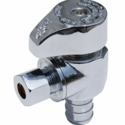 SharkBite 1/2 in. PEX Barb X 3/8 in. Brass Angle Stop Valve