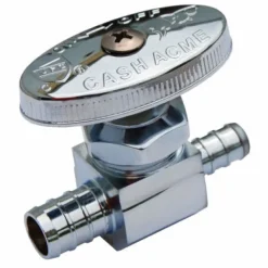 SharkBite 1/2 in. PEX Barb X 3/8 in. Brass Stop Valve