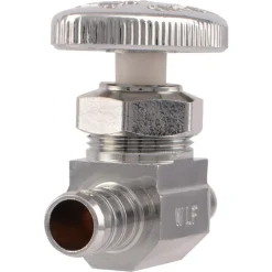 SharkBite 1/2 in. PEX Barb X 3/8 in. Brass Stop Valve