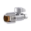 SharkBite 1/2 in. PTC X 3/8 in. Compression Brass Straight Stop Valve