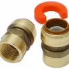 SharkBite 1/2 in. Push Fit X 3/4 in. D FNPT Brass Water Heater Installation Kit