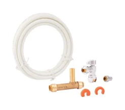 SharkBite 1/2 in. Push Fit X 1/2 in. D Push to Fit 10 ft. Brass Ice Maker Supply Line Kit