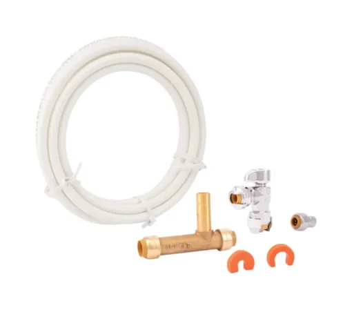 SharkBite 1/2 in. Push Fit X 1/2 in. D Push to Fit 10 ft. Brass Ice Maker Supply Line Kit