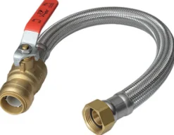 SharkBite 3/4 in. Push Fit X 3/4 in. D FIP 18 in. Stainless Steel Supply Line