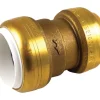 SharkBite Push to Connect 1 in. PVC X 1 in. D CTS Brass Coupling