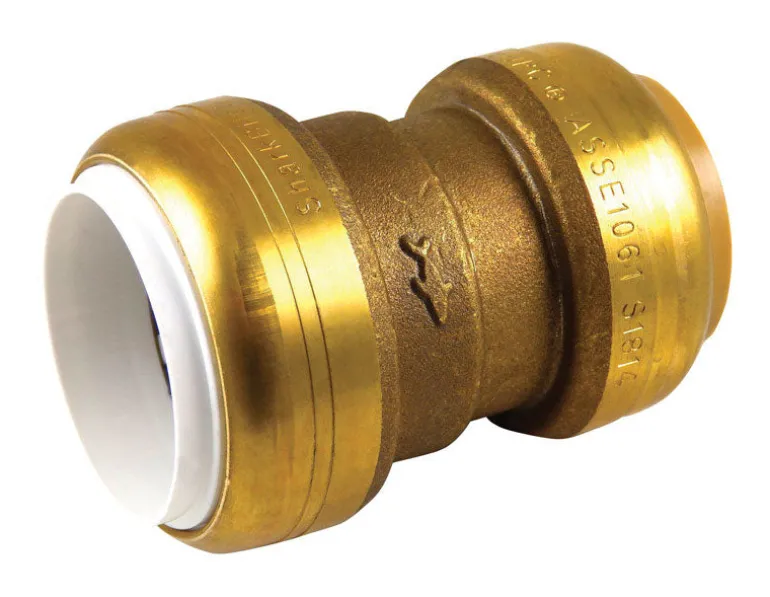 SharkBite Push to Connect 1 in. PVC X 1 in. D CTS Brass Coupling