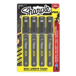Sharpie Black Fine Tip Permanent Marker 4 pk