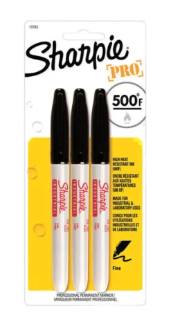 Sharpie Pro Black Fine Tip Permanent Marker 3 pk